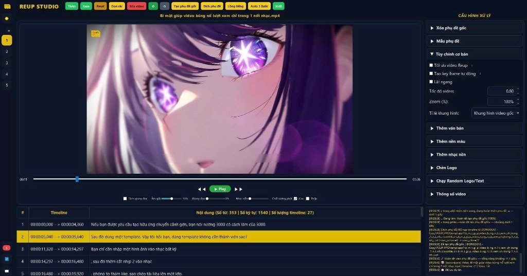 REUP CRAFT ONE Dashboard